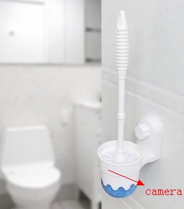 Wholesale 4K spy Toilet Brush bathroom Spy Camera Hidden Motion Detection Mini Camera 64GB